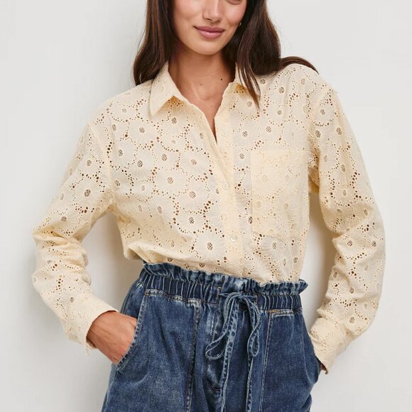 NWT! Rails Size S • Arlo Shirt Cream Floral - Current on website - Picture 2 of 8